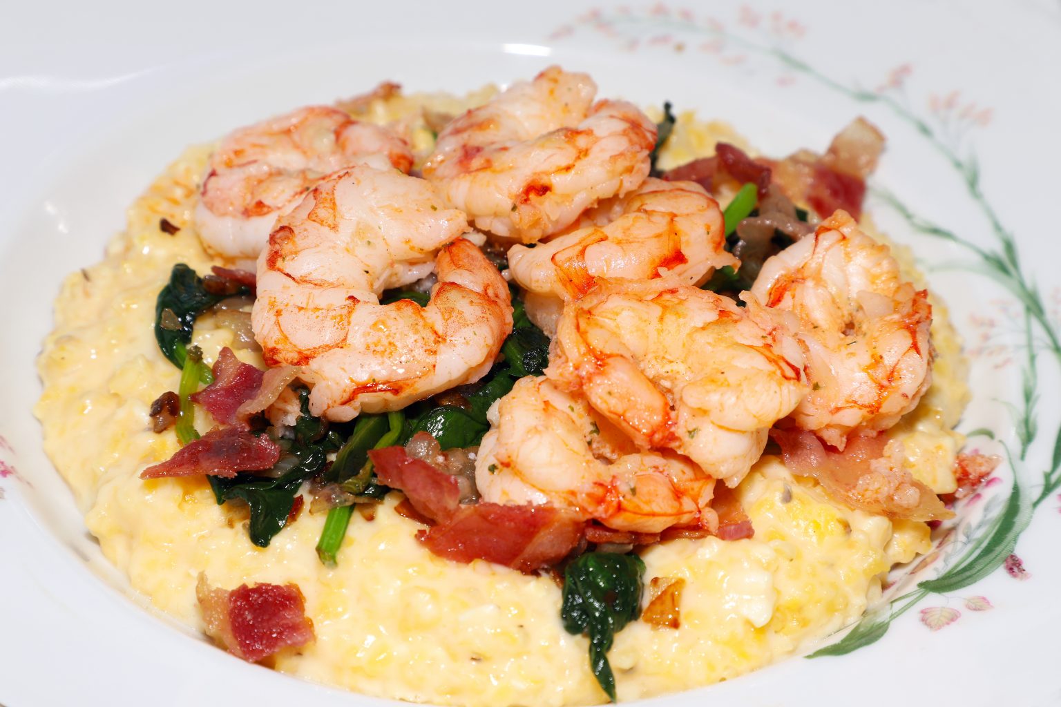 Southern Shrimp and Grits with Greens For the Love of Food