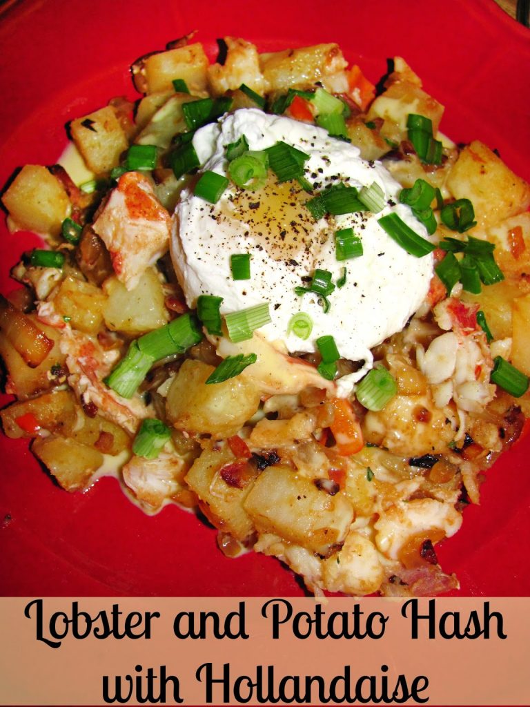 Lobster and Potato Hash with Hollandaise Sauce - a decadent brunch or dinner for your lobster lovin' family!
