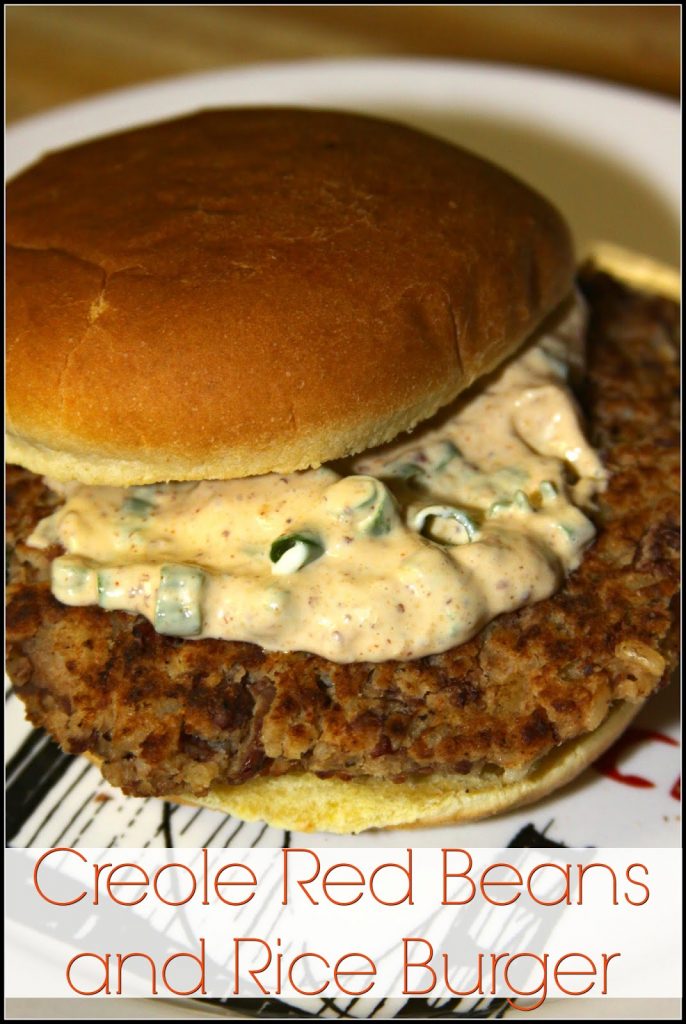 Creole Red Beans and Rice Burger