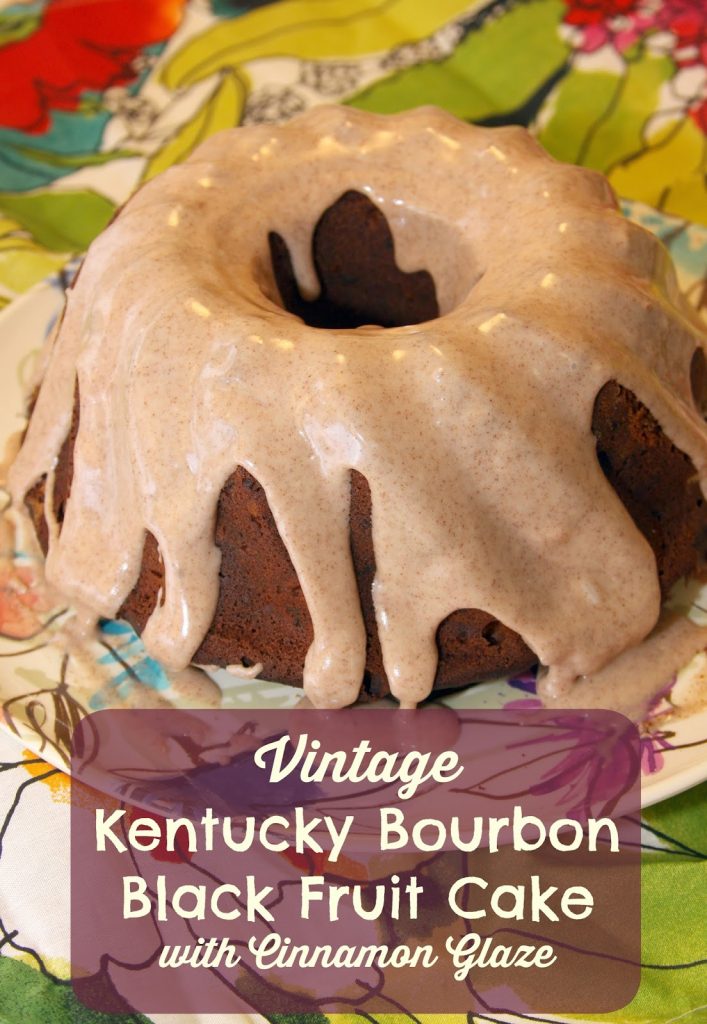 Southern Bourbon Fruit Cake with Pecans 