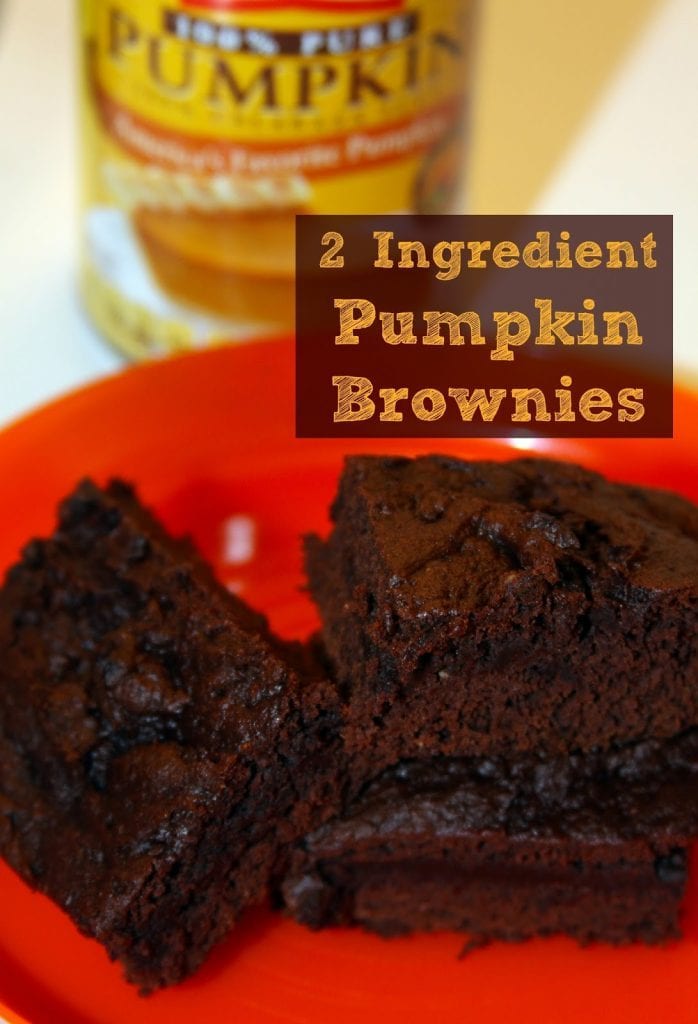 Easy Chocolate Pumpkin Brownies