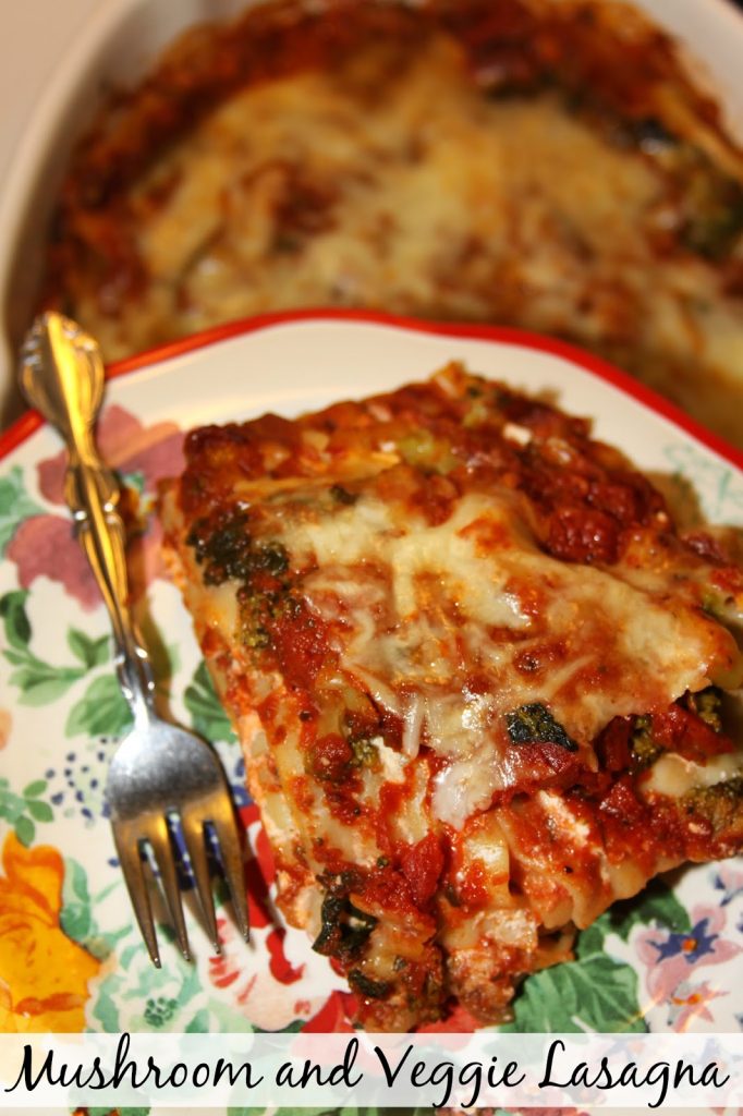 Homestyle Mushroom and Veggie Lasagna - For the Love of Food