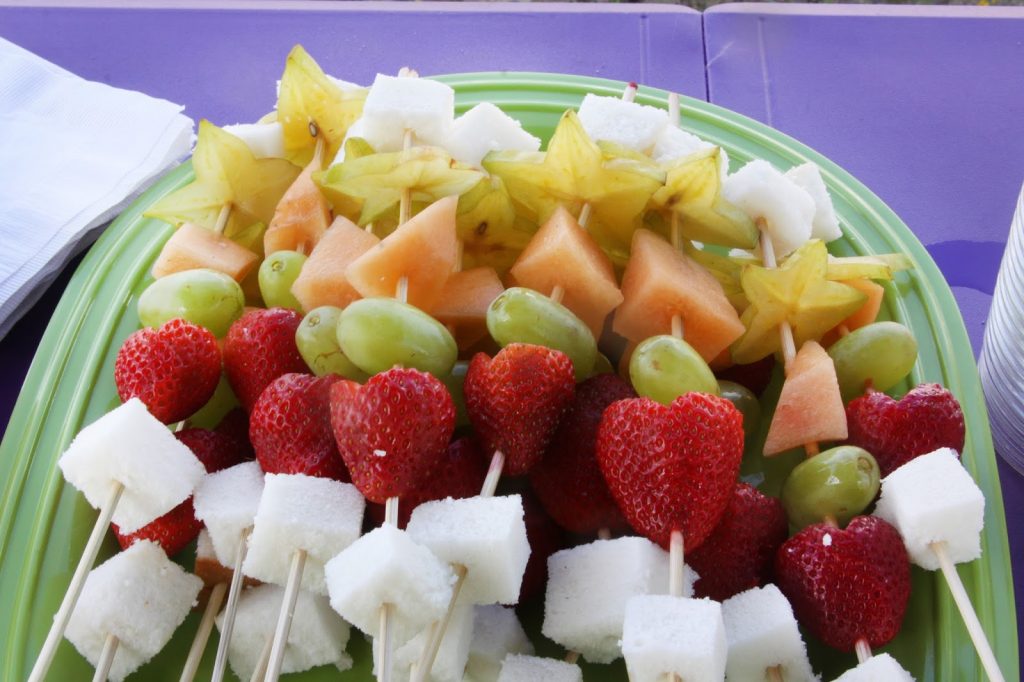 Play Date Learning Shapes Fruit Kabobs - For the Love of Food