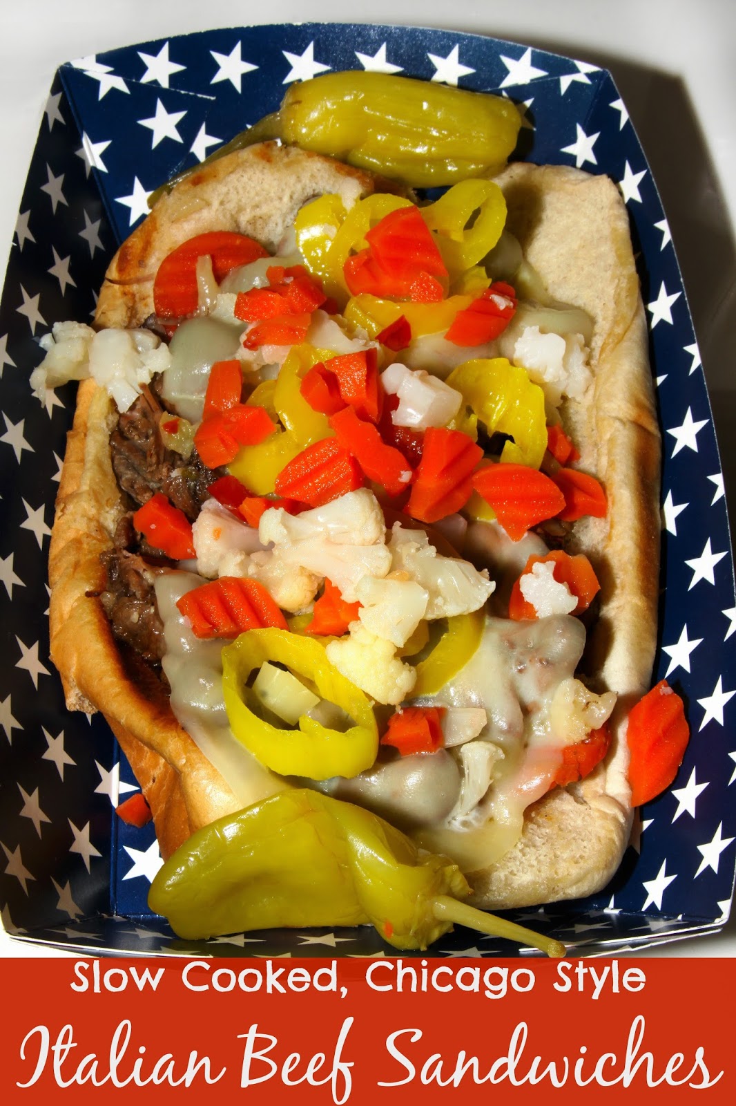 Slow Cooked, Chicago Style Italian Beef Sandwiches