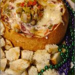 Muffuletta Dip in a Bread Bowl