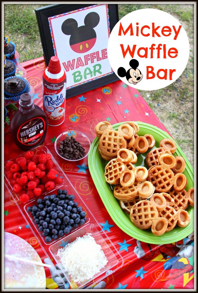 DIY Mickey Waffle Bar