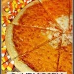 Halloween Candy Corn Cheese Pizza