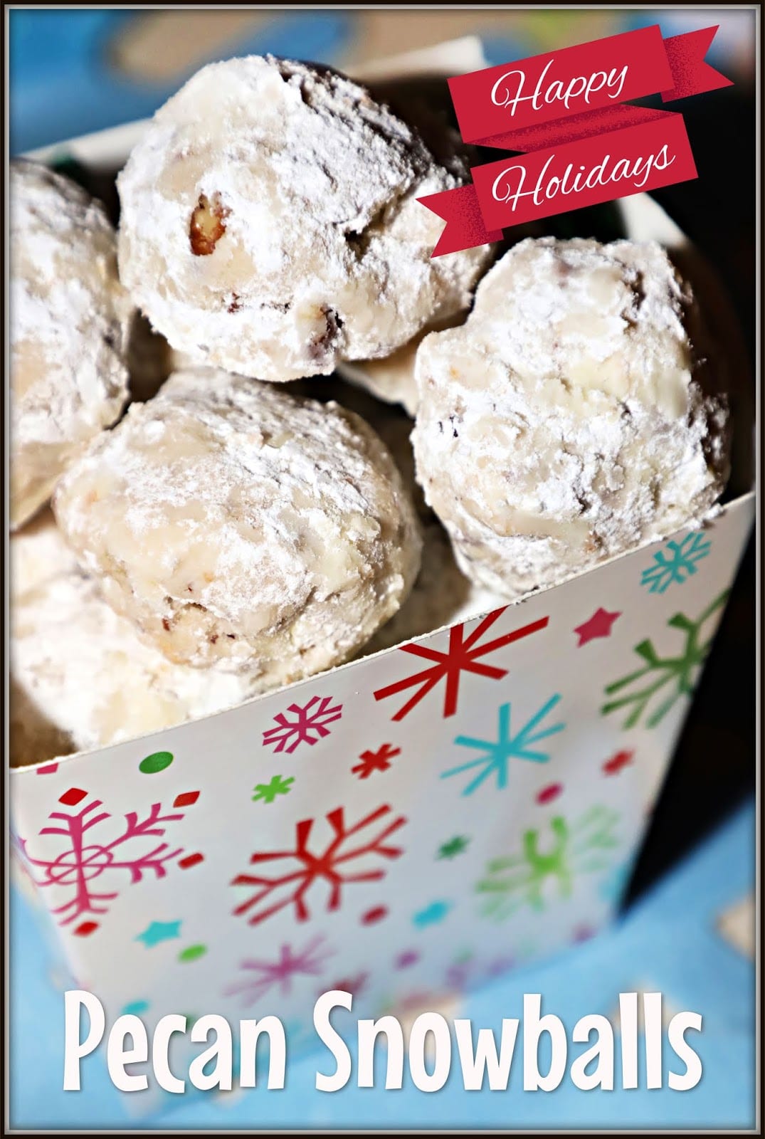 Holiday Pecan Snowball Cookies - For the Love of Food