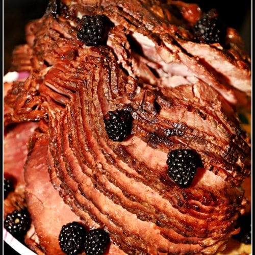 CrockPot Blackberry Glazed Ham For the Love of Food