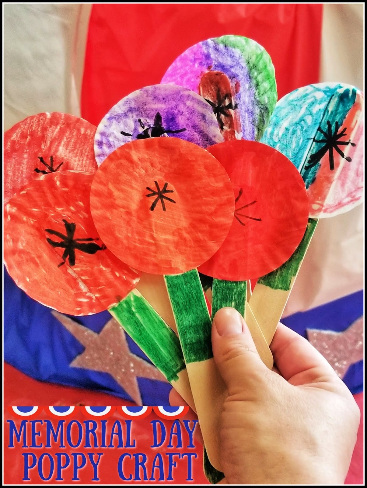 Memorial Day Poppy Kids Craft - For the Love of Food