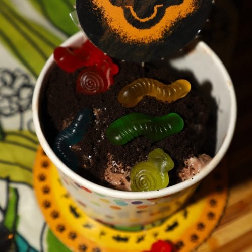 Slimy Yet Satisfying Dirt and Worms Sundae Inspired by The Lion King
