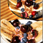 Breakfast Banana Splits with Homemade Peanut Butter Granola