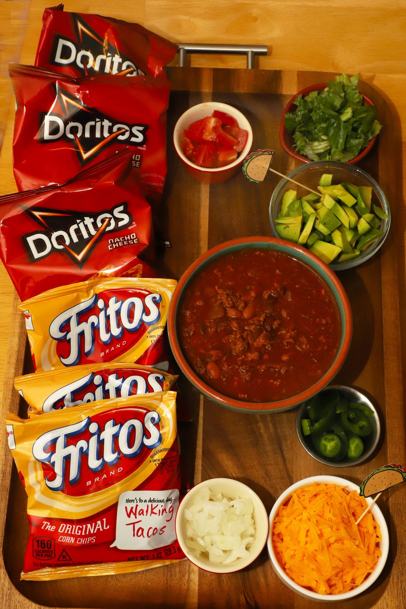 Walking Taco Bar NationalTacoDay For The Love Of Food
