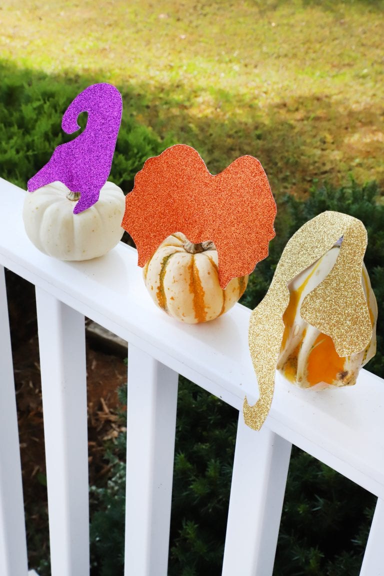Hocus Pocus Witch Mini Pumpkins Craft - For the Love of Food