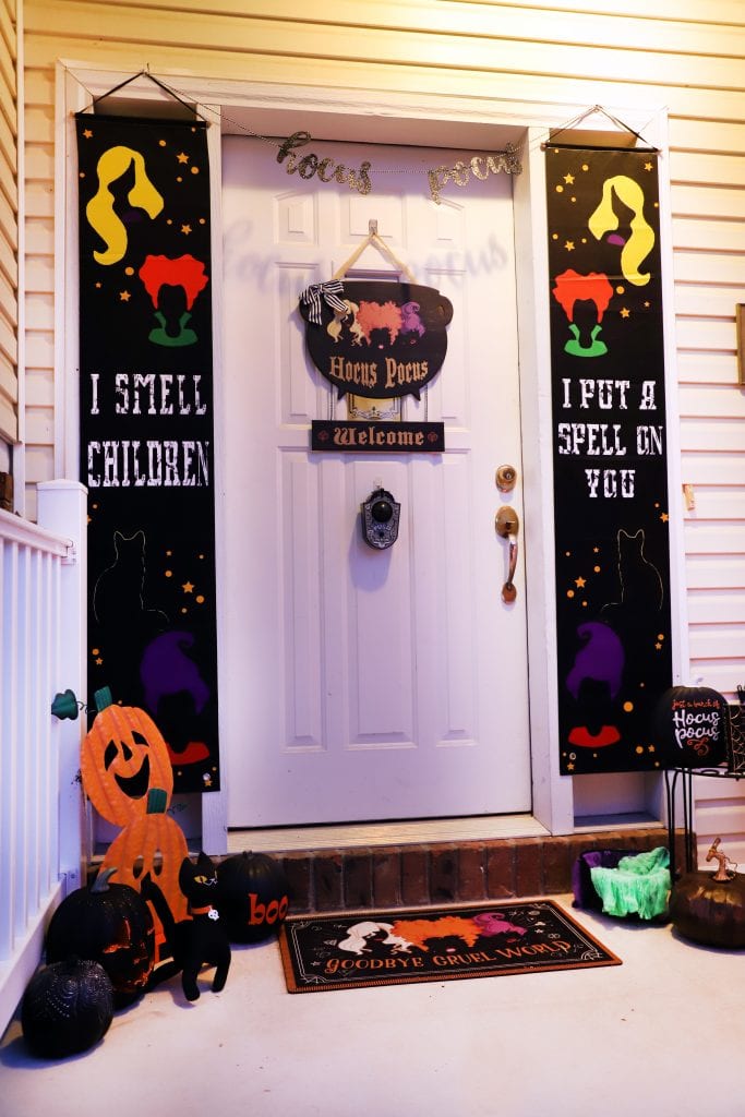Hocus Pocus Door - Halloween Door Contest - Sanderson Sister's Spell Book   Halloween door decorations classroom, Halloween door decorations, Halloween  door
