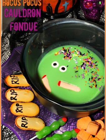 Halloween White Chocolate Fondue