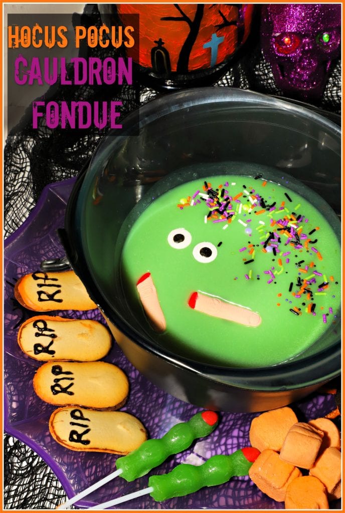 Halloween White Chocolate Fondue