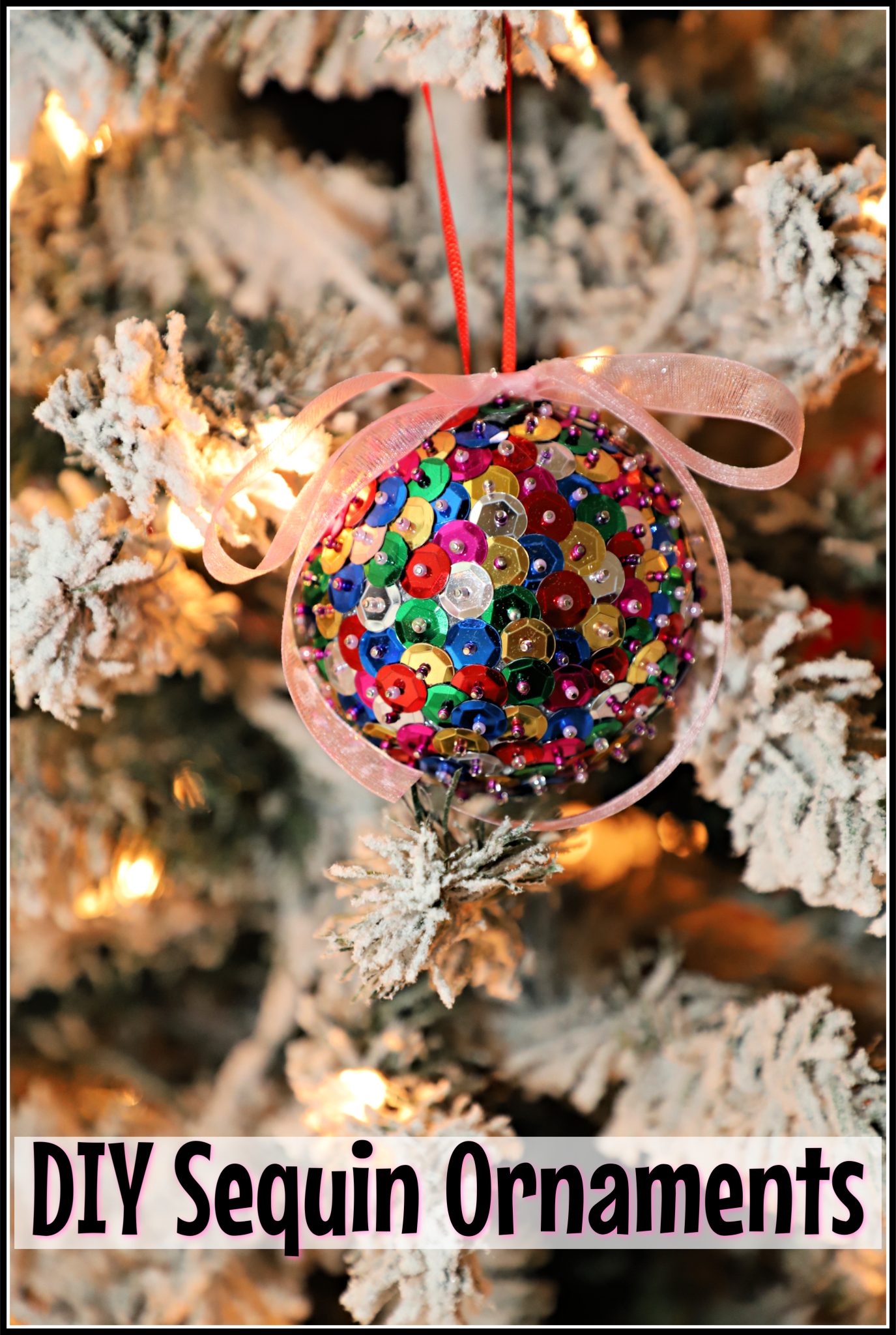 sequin and beaded christmas ornaments