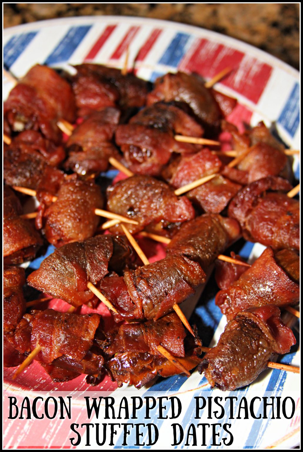 Bacon Wrapped Pistachio Stuffed Dates For the Love of Food