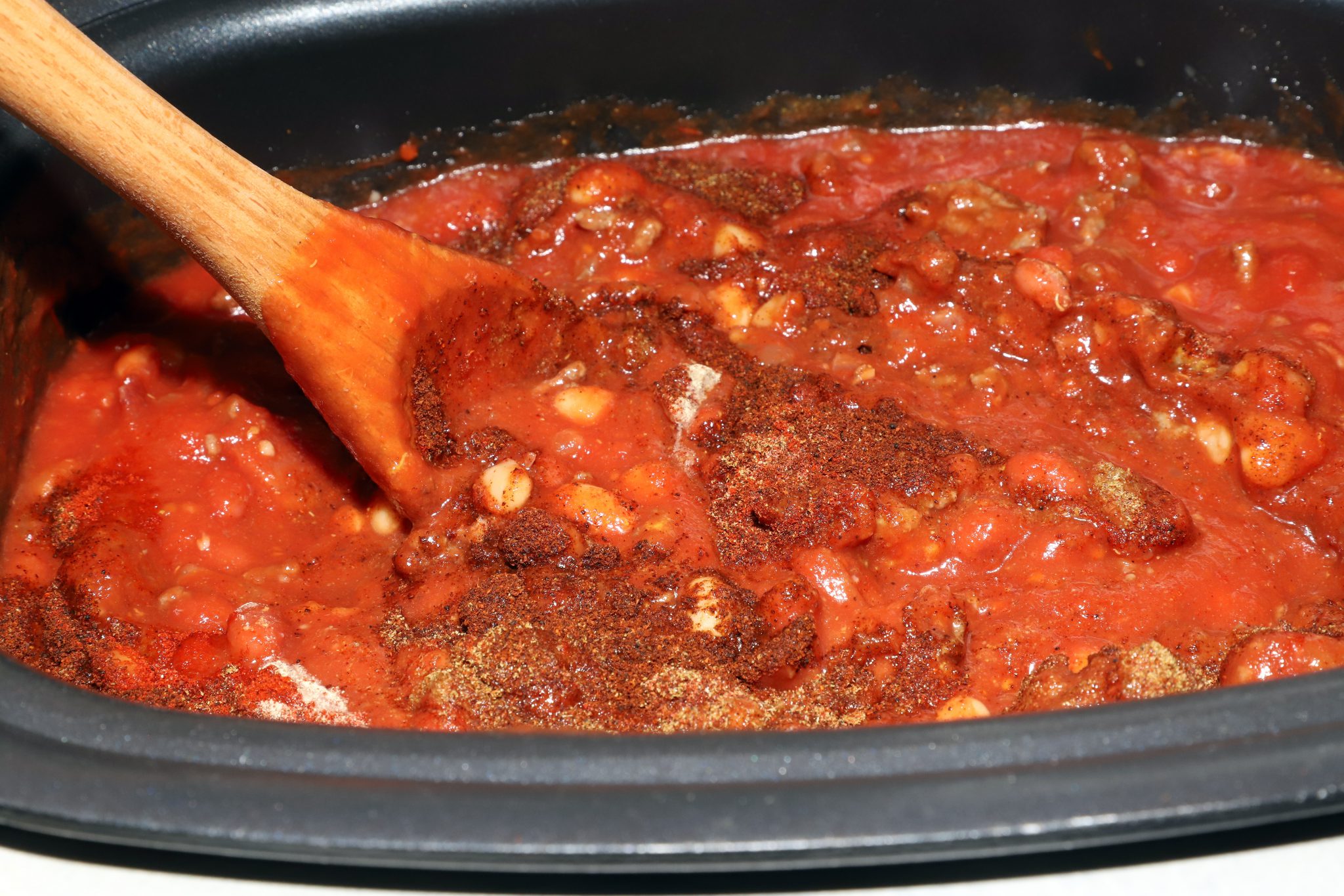 Slow Cooked Bacon Cheeseburger Chili for a Crowd For the Love of Food