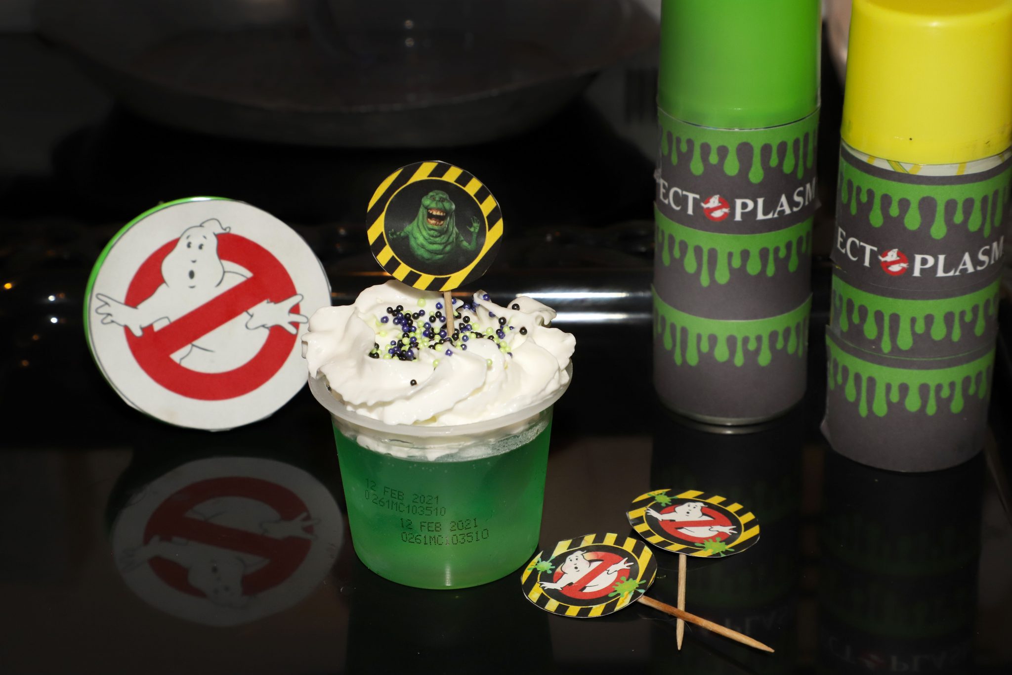 Ghostbusters Jello Slime Parfaits For the Love of Food