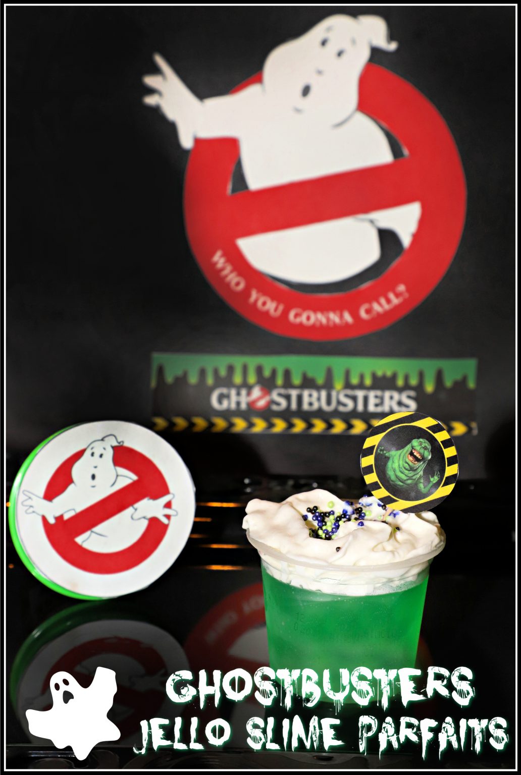 Ghostbusters Jello Slime Parfaits For the Love of Food