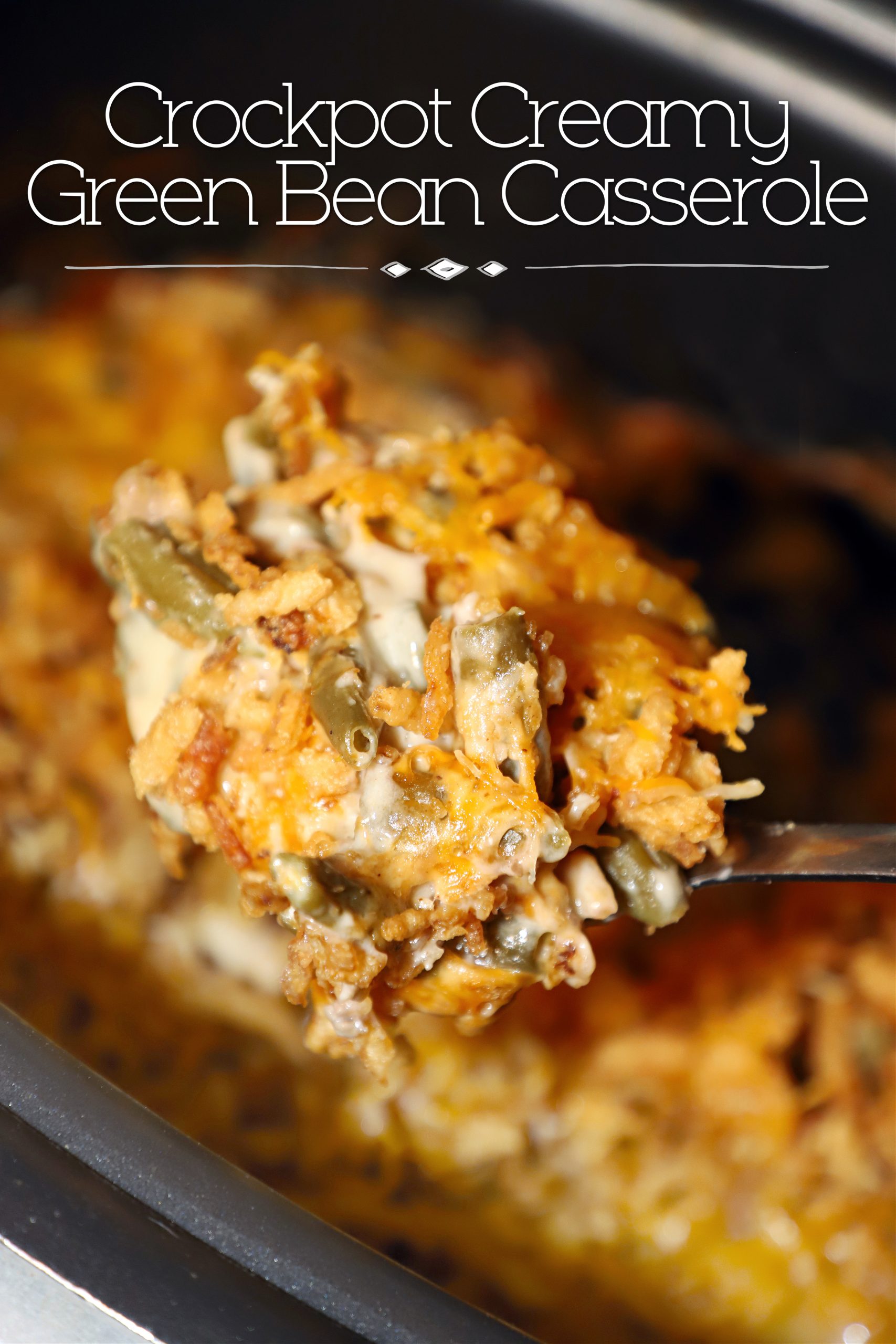 Crockpot Green Bean Casserole Recipe - The Cookie Rookie®