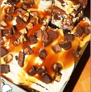 Chocolate Caramel Ice Cream Sandwich Cake For the Love of