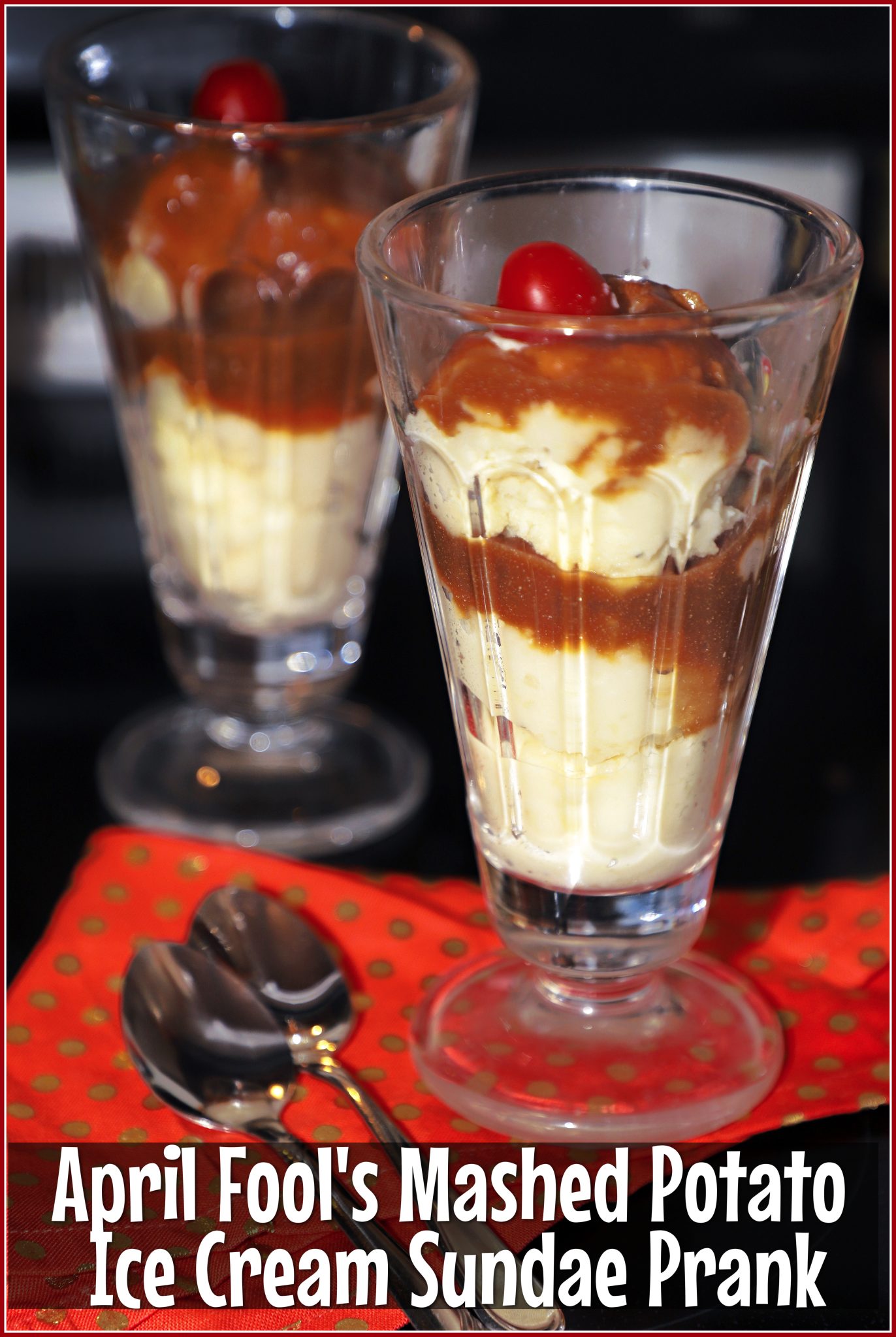 April Fool's Mashed Potato Ice Cream Sundae Prank For the Love of Food