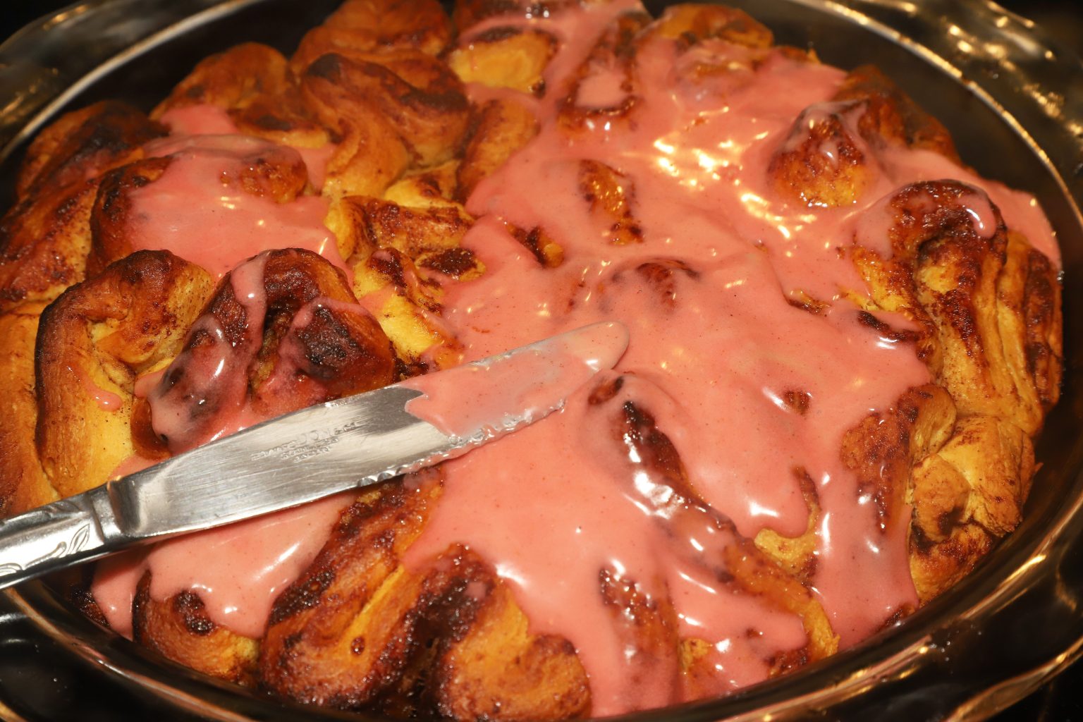 Cinnamon Roll Brains Casserole HalloweenTreatsWeek For the Love of Food
