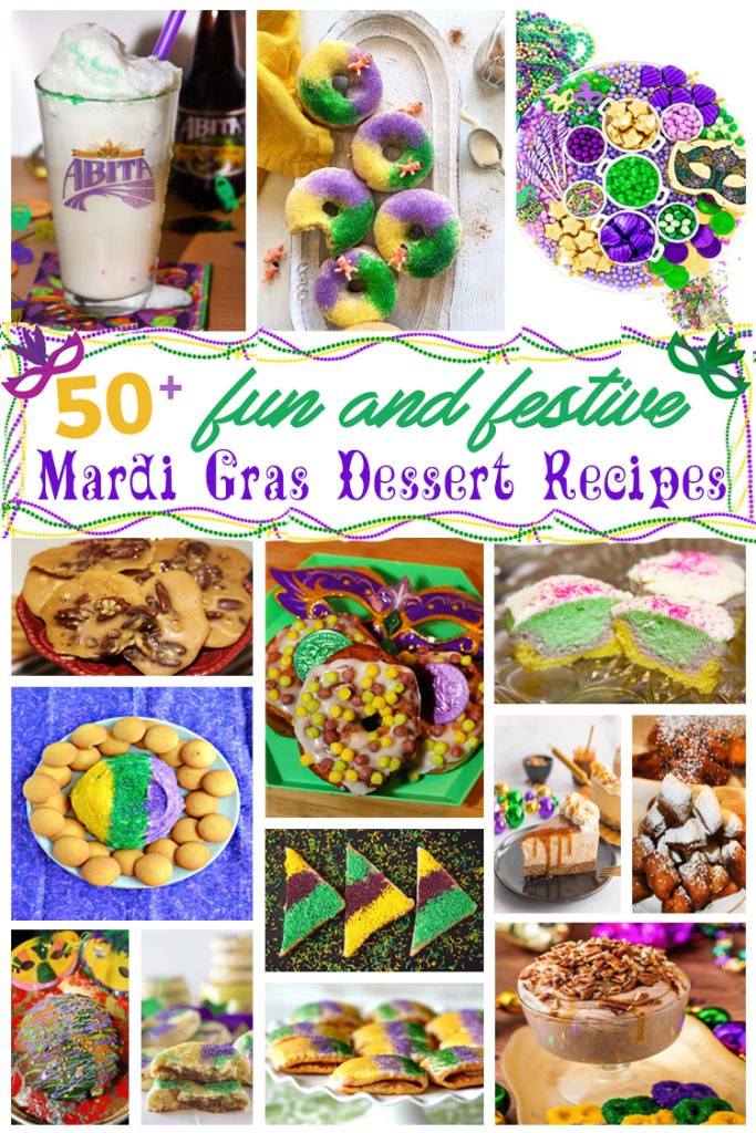 mardi gras dessert plate