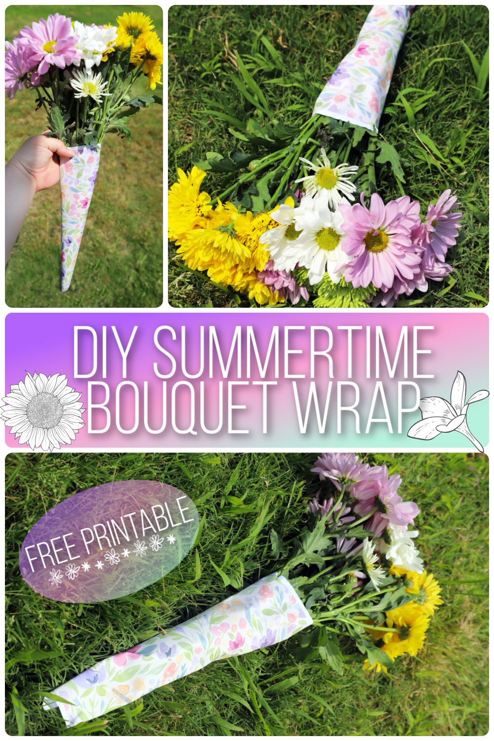 DIY How to Wrap a Bouquet 