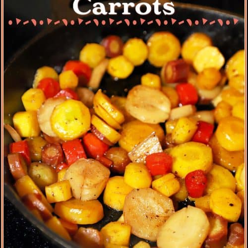 French Onion Glazed Rainbow Carrots For the Love of Food