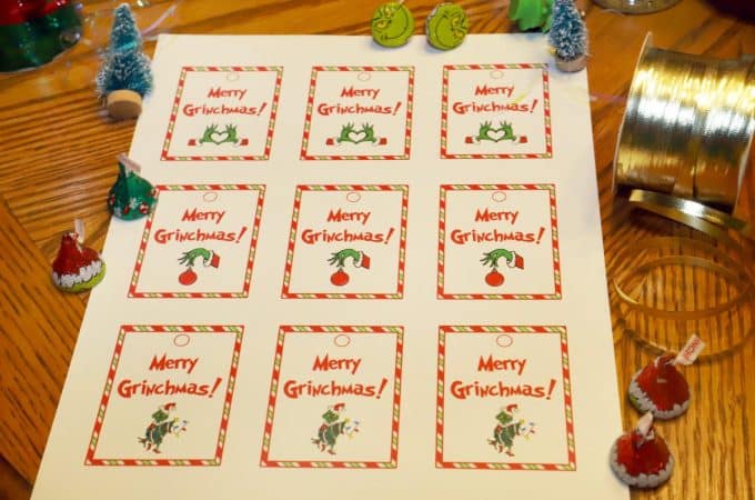 Merry Grinchmas Printable Gift Tags and Sign! - For the Love of Food