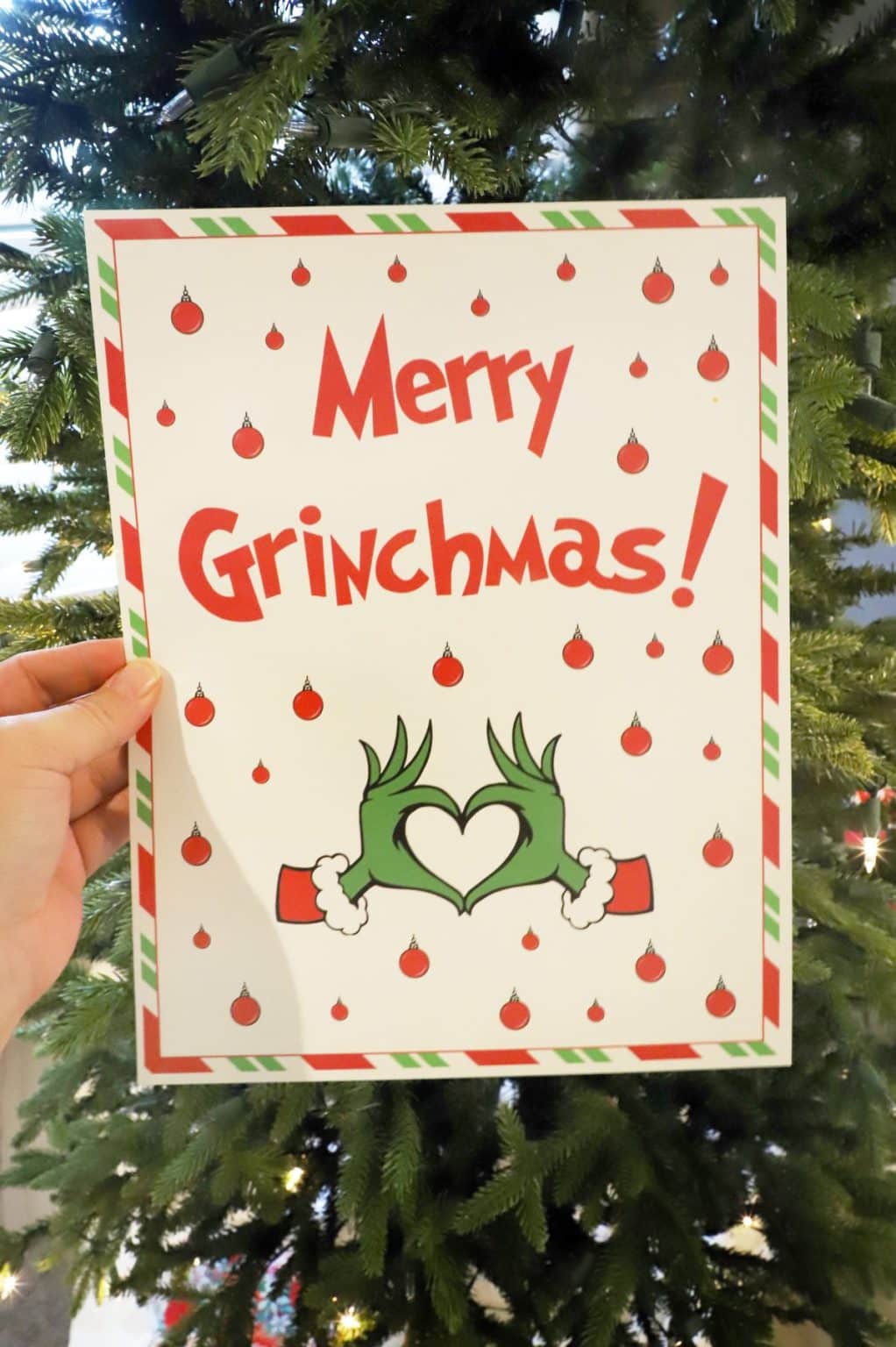 Merry Grinchmas Printable Gift Tags and Sign! - For the Love of Food