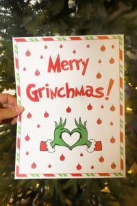 Merry Grinchmas Printable Gift Tags and Sign! - For the Love of Food