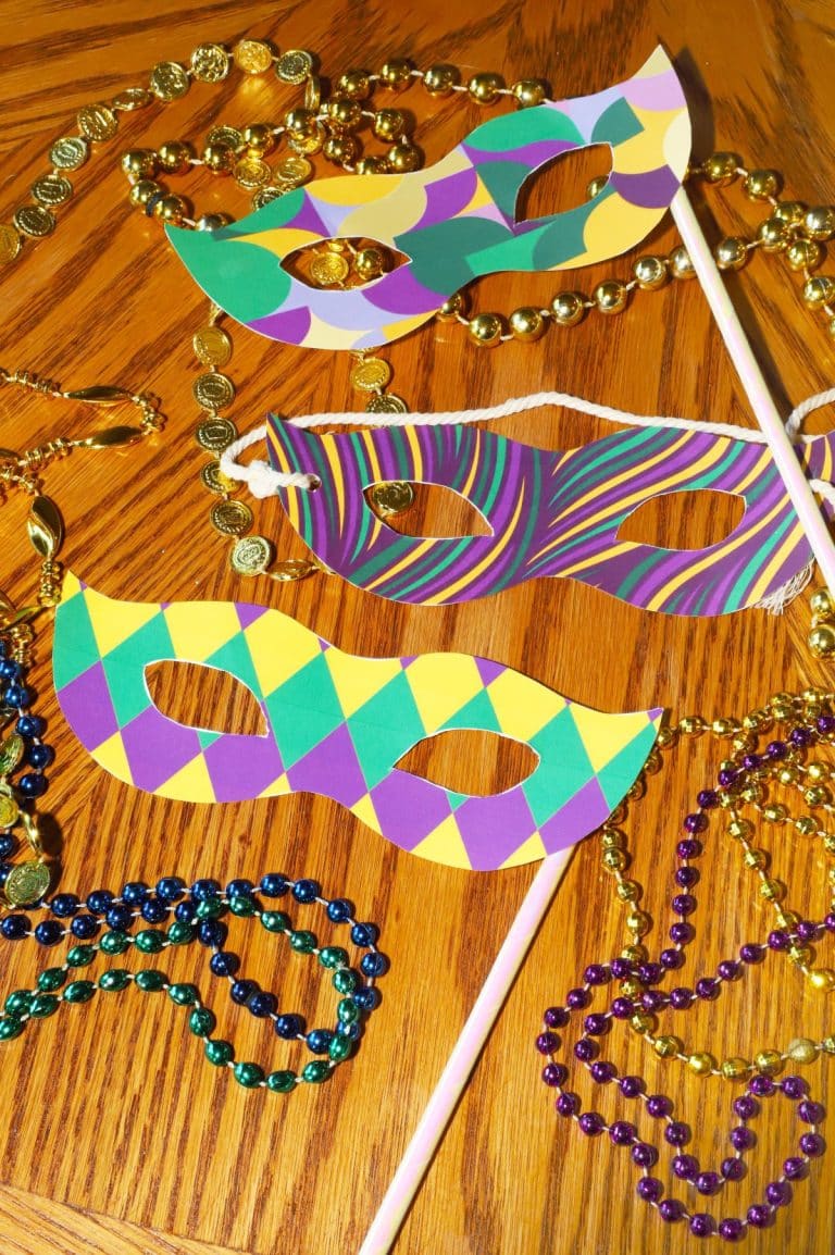 Free Printable Mardi Gras Masks - For the Love of Food
