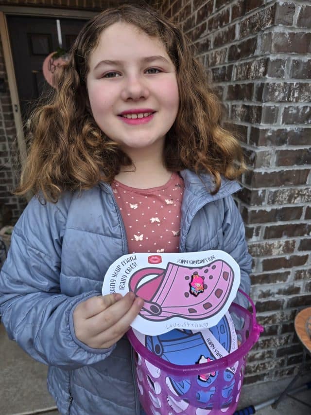 Croc Charm Printable Class Valentine's Day Cards - For the Love of Food